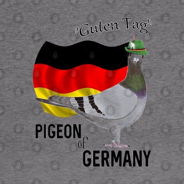 Pigeon of Germany Greeting by KC Morcom aka KCM Gems n Bling aka KCM Inspirations